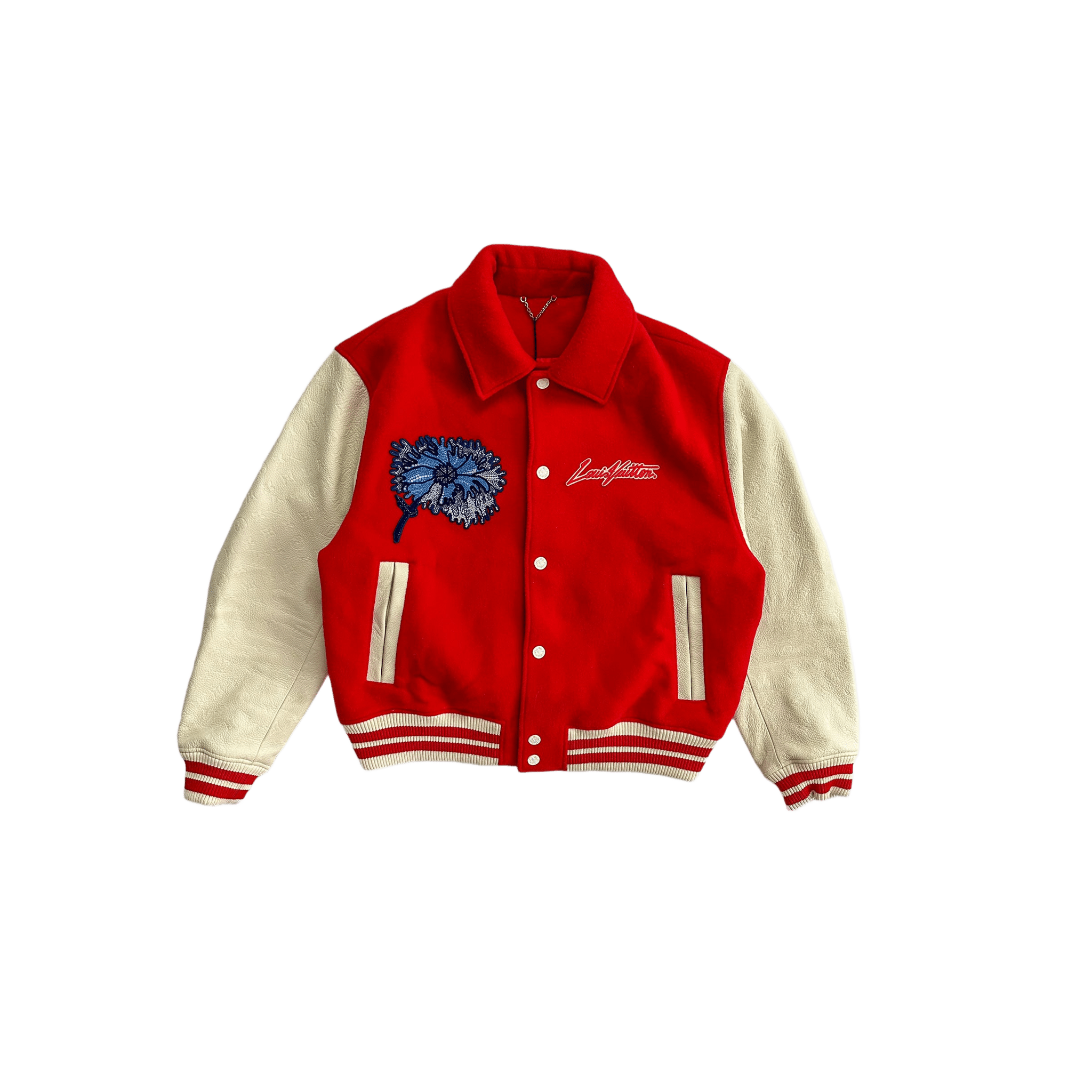 Louis Vuitton Yayoi Kusama Red & White Varsity Jacket - Morely TrendsLouis Vuitton Type here:)