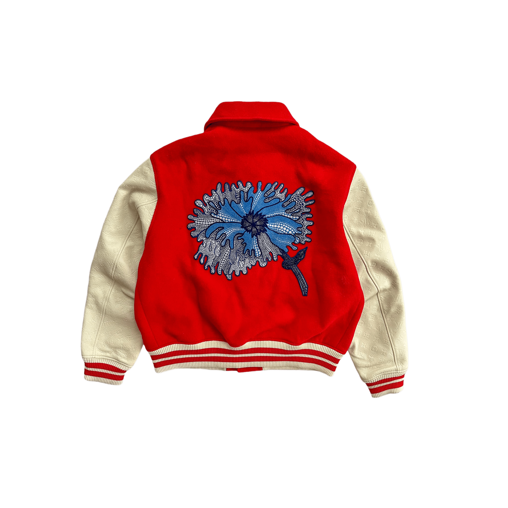 Louis Vuitton Yayoi Kusama Red & White Varsity Jacket - Morely TrendsLouis Vuitton Type here:)