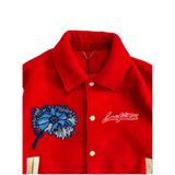 Louis Vuitton Yayoi Kusama Red & White Varsity Jacket - Morely TrendsLouis Vuitton Type here:)