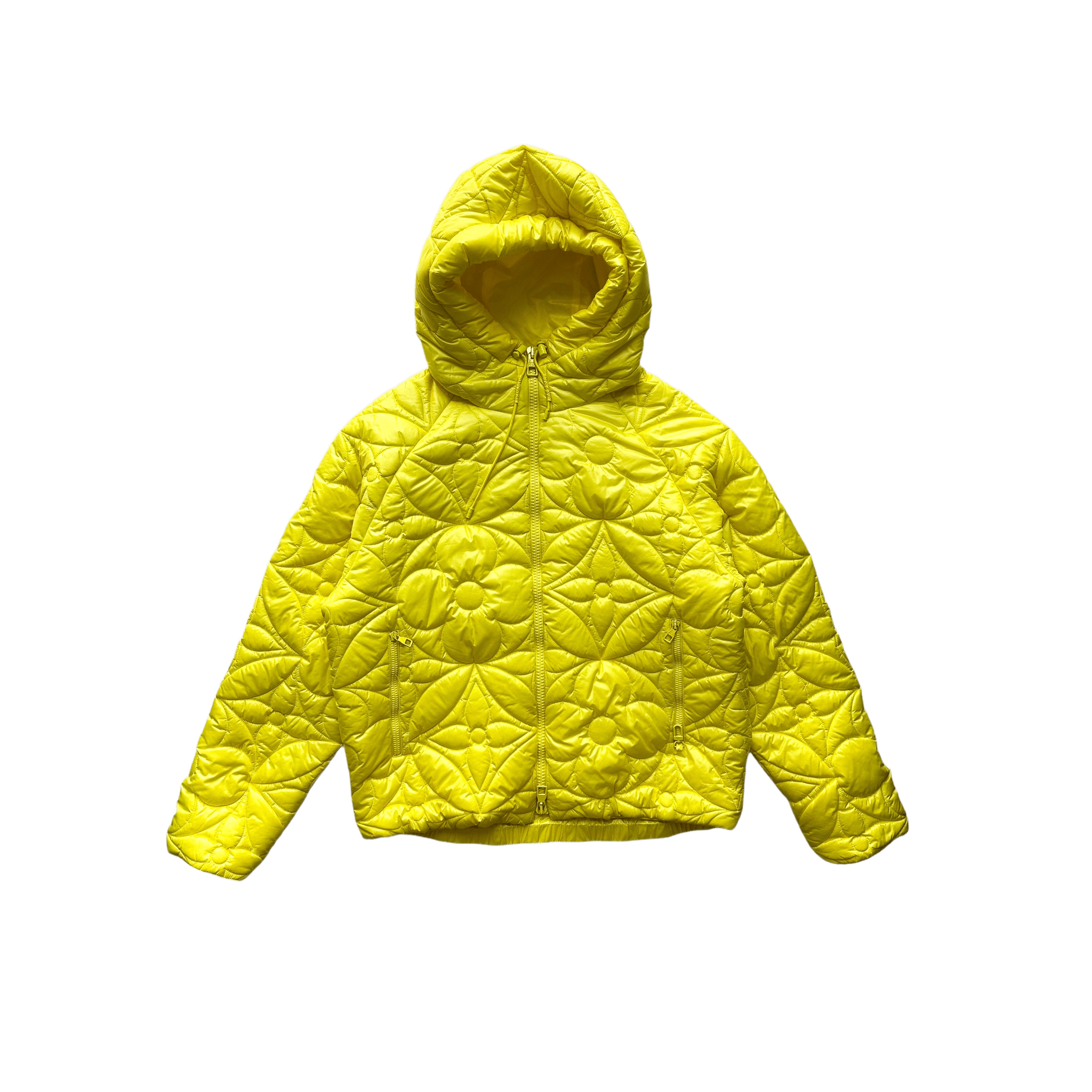 Louis Vuitton Yellow Flower Monogram Puffer Jacket - Morely TrendsLouis Vuitton Type here:)