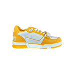 Louis Vuitton Yellow & White Denim Monogram Mesh Trainers - Morely TrendsLouis Vuitton Type here:)