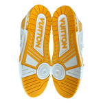 Louis Vuitton Yellow & White Denim Monogram Mesh Trainers - Morely TrendsLouis Vuitton Type here:)