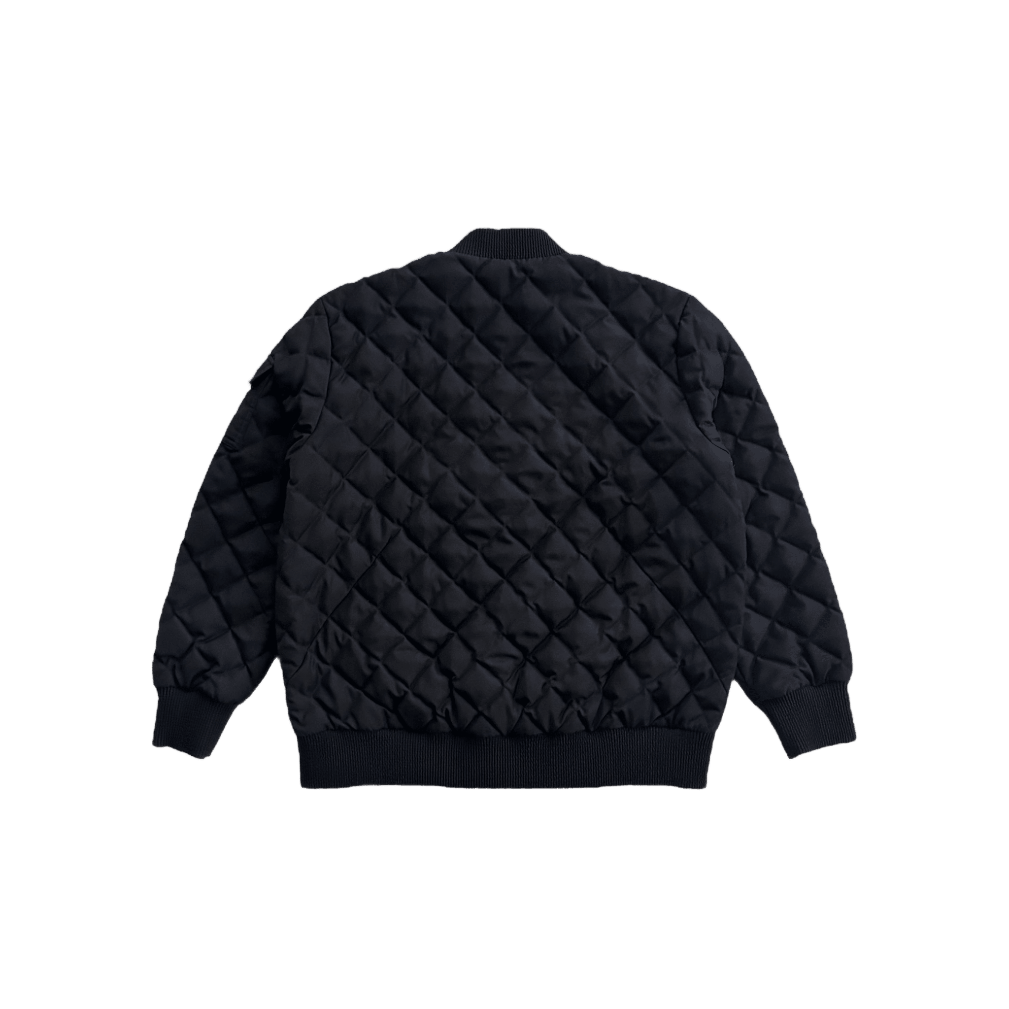 Moncler Navy Algeiba Quilted Bomber Jacket - Morely TrendsMoncler Type here:)