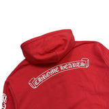 Chrome Hearts Scroll Logo Hoodie Red