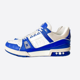 Louis Vuitton Blue & White Monogram Trainers