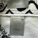 Dior Stussy Black & White Silk Shorts