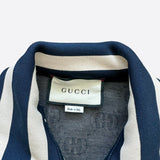 Gucci Blue Monogram Jacquard Track Jacket