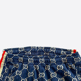 Gucci Blue & White GG Monogram Trackpants