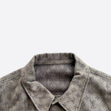 Louis Vuitton Grey Monogram Denim Jacket