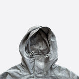 Dior White & Grey Oblique Hooded Anorak