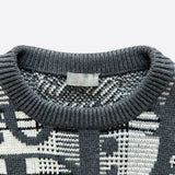 Dior Black & Grey Oblique Knit Sweater