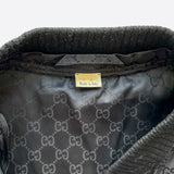 Gucci Black Monogram Bomber Jacket