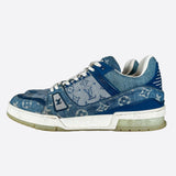 Louis Vuitton Blue Denim Monogram Trainers