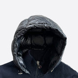 Moncler Navy Maglione Hooded Zip Up Cardigan