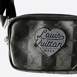 Louis Vuitton Nigo Grey Striped Monogram Sling Bag