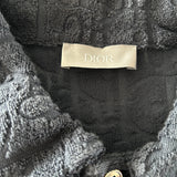 Dior Navy Oblique Towel Polo T-Shirt