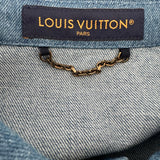 Louis Vuitton Blue Monogram Patchwork Denim Polo Shirt