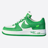 Louis Vuitton Nike Green & White Monogram Air Force 1