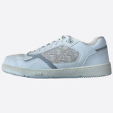 Dior White & Grey Oblique B27 Sneakers