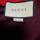 Gucci Navy & Red Monogram Jacquard Track Jacket