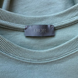 Dior Light Green CD Icon Embroidered Logo T-Shirt