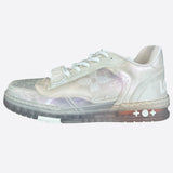 Louis Vuitton White & Transparent Mesh Trainers