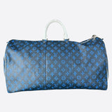 Louis Vuitton Blue & White Monogram Everyday Logo Keepall 50