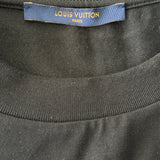 Louis Vuitton NBA Black Embroidered Patches T-Shirt