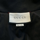 Gucci Black Monogram Striped Track Jacket