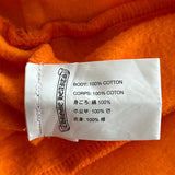 Chrome Hearts Off-White Orange & Black Scroll Logo Hoodie