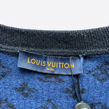 Louis Vuitton Black & Blue Half Monogram Cashmere Sweater