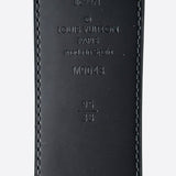 Louis Vuitton Monogram Eclipse SIlver Buckle Belt