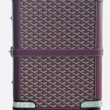 Goyard Burgundy Bourget PM Trolley Suitcase