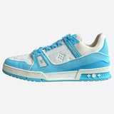 Louis Vuitton Blue & White Monogram Trainers