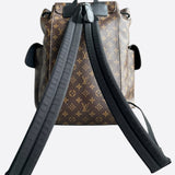 Louis Vuitton Brown Macassar Monogram Christopher Backpack