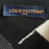 Louis Vuitton Black & White Abstract Wool Sweater