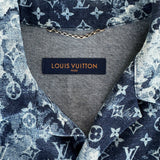 Louis Vuitton Blue Tapestry Monogram Button Up Shirt