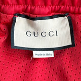 Gucci Red & White Striped Logo Trackpants