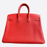 Hermes Capucines Red Togo Birkin 25