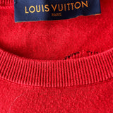 Louis Vuitton Red & White Graphic Logo Intarsia T-Shirt