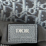 Dior Black & Blue Oblique Saddle Bag