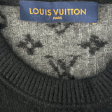 Louis Vuitton Black & Grey Monogram Cashmere Sweater