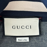 Gucci Blue & White GG Jacquard Monogram Track Jacket