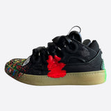 Lanvin Gallery Dept Black Paint Splatter Curb Oversized Women's Sneakers