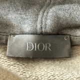 Dior Grey CD Icon Embroidered Logo Hoodie