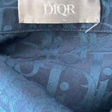 Dior Blue Oblique Button Up Shirt