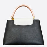 Louis Vuitton Black & White Capucines PM