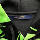 Louis Vuitton Black & Green Eyes Velvet Hoodie