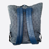 Louis Vuitton Blue Denim Monogram Chalk Backpack