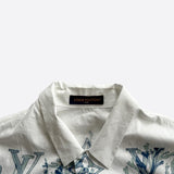 Louis Vuitton Blue & White Aquagarden Monogram Button Up Shirt